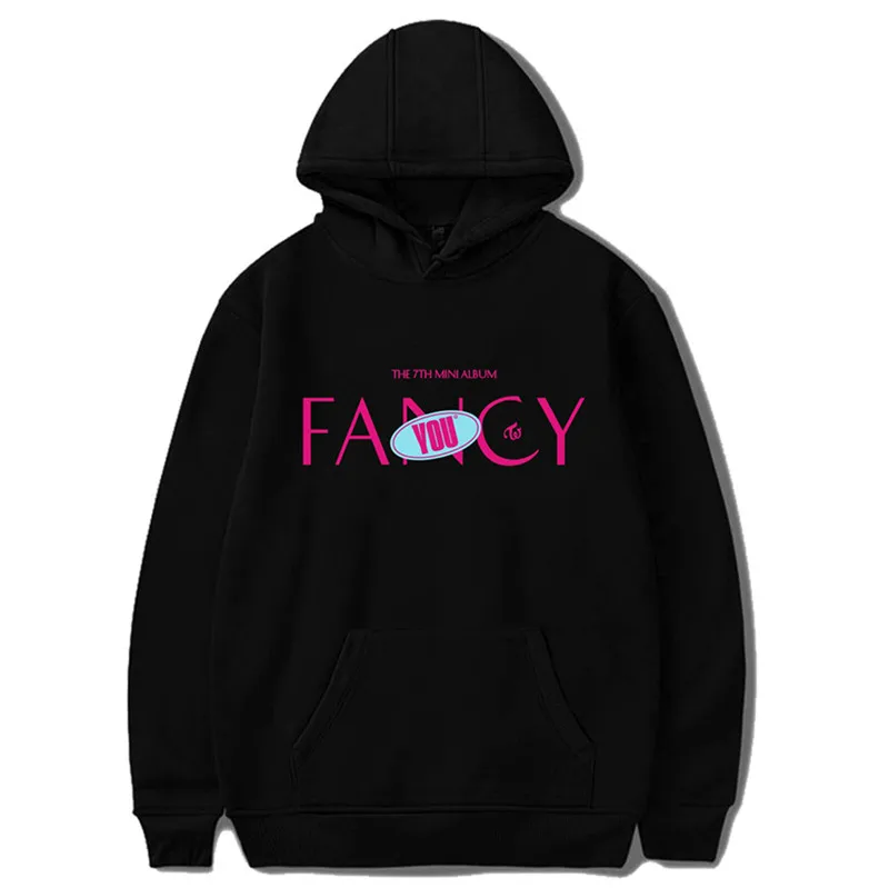 Свитшот с капюшоном и длинными рукавами TWICE Mini 7th Album Fancy You худи Kpop пуловеры