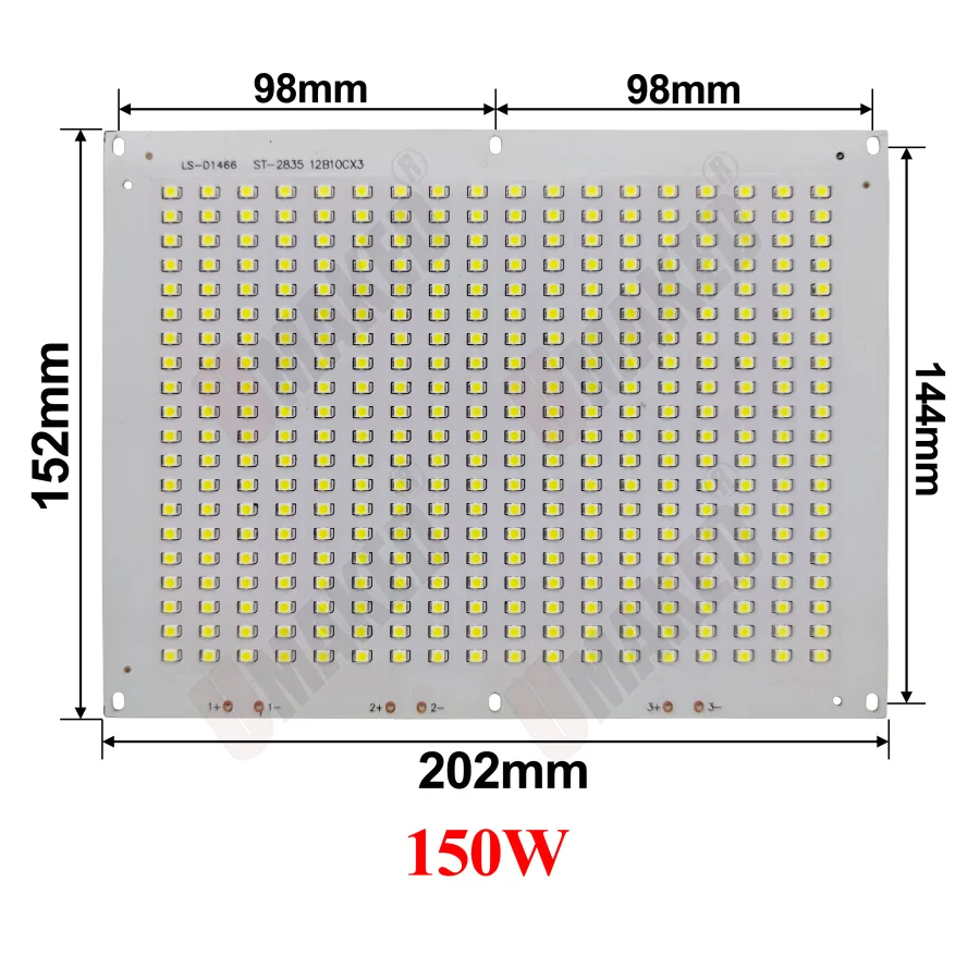 10pcs 50/100/150/200W LED 투광 조명 PCB 플레이트 SMD2835 led 칩 보드, LED 홍수 조명 소스, 잔디 조명, 정원 조명
