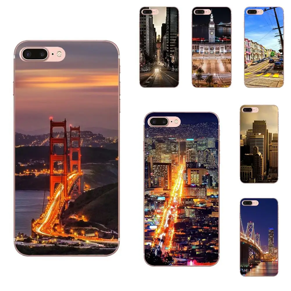 Мягкий чехол для Huawei Mate 9 10 20 P P8 P9 P10 P20 P30 P40 Lite Pro Smart 2017 США города Сан Франциско