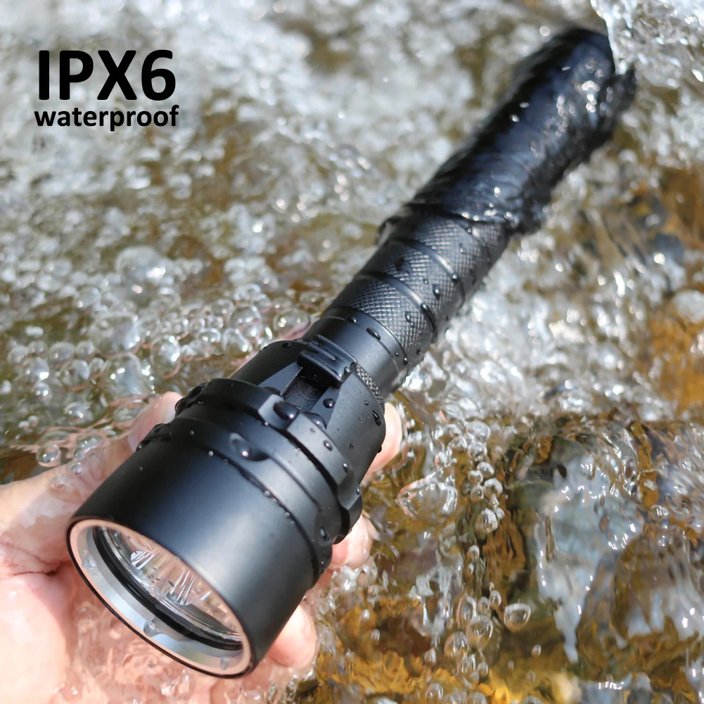 

IPX6 Waterproof Professional Powerful Super bright led Scuba Diving Flashlight Diver Light LED Underwater Torch Lamp Lanterna