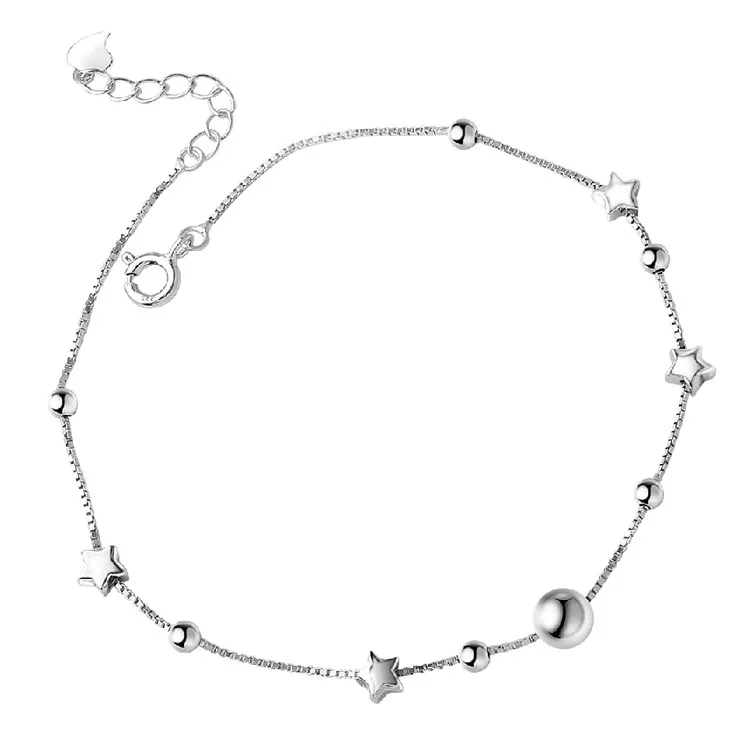 Fashion Star Chain For Women Anklet Hot Sale 925 Sterling Silver Anklets Bracelet For Women Foot Jewelry Anklet On Foot Fashion Star Chain For Women Anklet Hot Sale 925 Sterling Silver Anklets Bracelet For Women Foot Jewelry Anklet On Foot