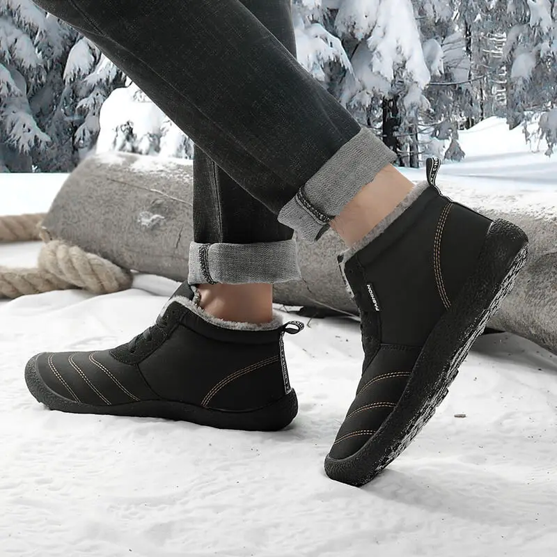 Boots Men Super Warm High Quality Winter Snow Boots Shoes Leisure Skid Boot Retro Men Lace Up Waterproof Military Boots