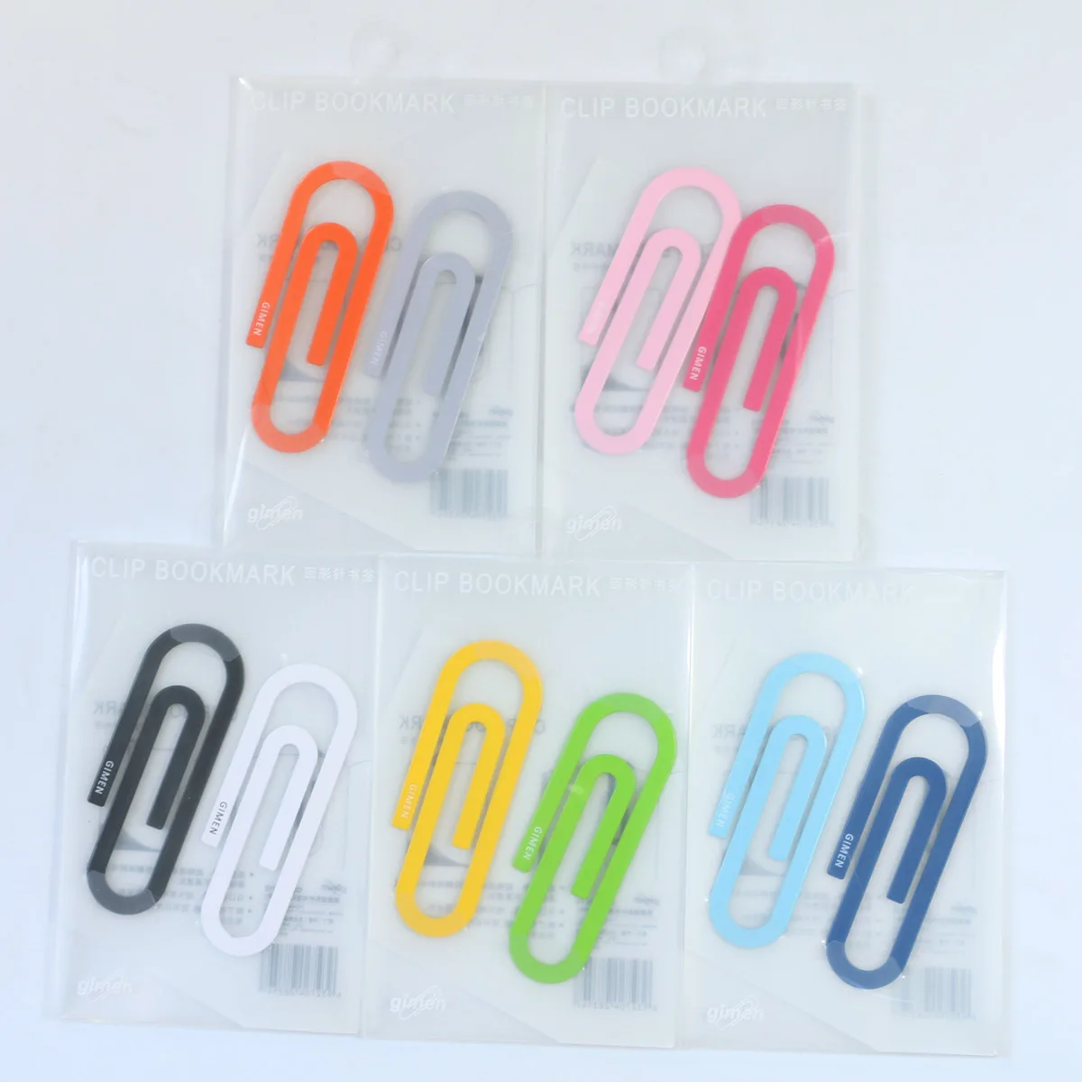 2pcs/pack Large Metal Paper Clips 4 Inch Multicolored Bookmark