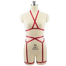 AliExpress EBay-Wiring Harness Bandage Cloth Tops Fashion Chest a Bra Set Women's Legs Ring Garter