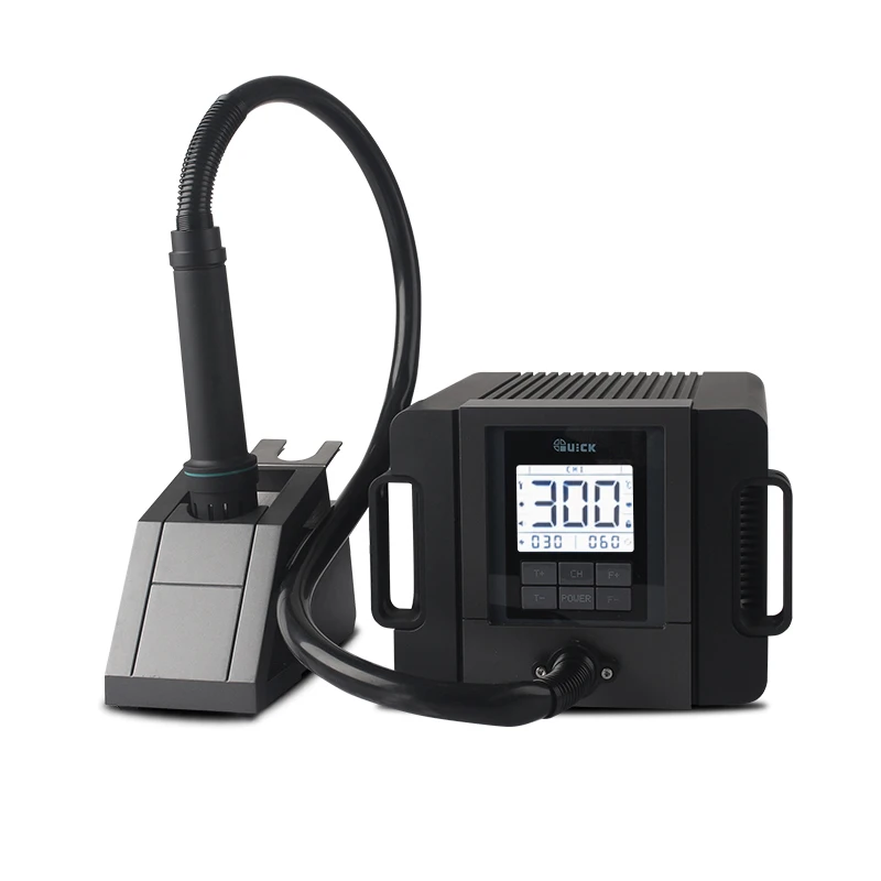 Stazione di Saldatura Rapida Originale con Pistola ad Aria Calda Intelligente Senza Piombo QUICK TR1300A, Stazione di Rilavorazione, Macchina per Saldatura