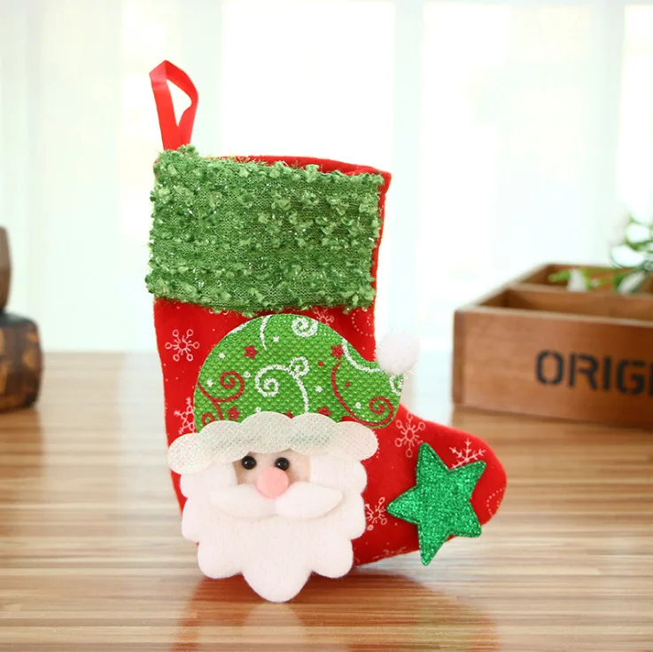 Симпатичные рождественские украшения из искусственной ткани Санта Клаус лось