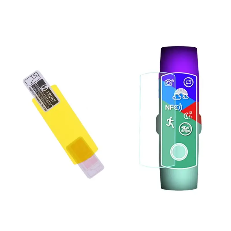 2PCS 1PC Screen Protector TPU Waterproof Film for Huawei Honor Band 4 Bracelet Wristband Accessories