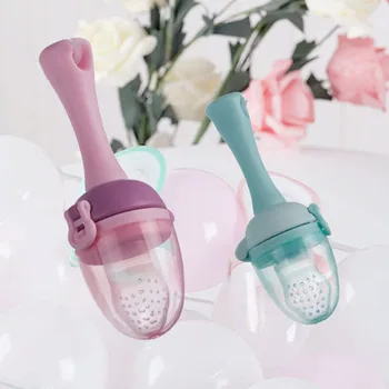 

1 Pcs Cute Baby Nipple Pacifer Solid Eco-friendly Infant Newborn Pacifer Nipple Mini Baby Fruit Feeder Pacifer Kits for Infant