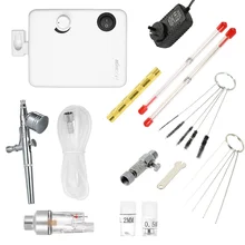 KKmoon, двойное действие, Аэрограф, набор для рисования, тату, маникюрная модель, мини воздушный компрессор, аэрограф, набор инструментов для ногтей