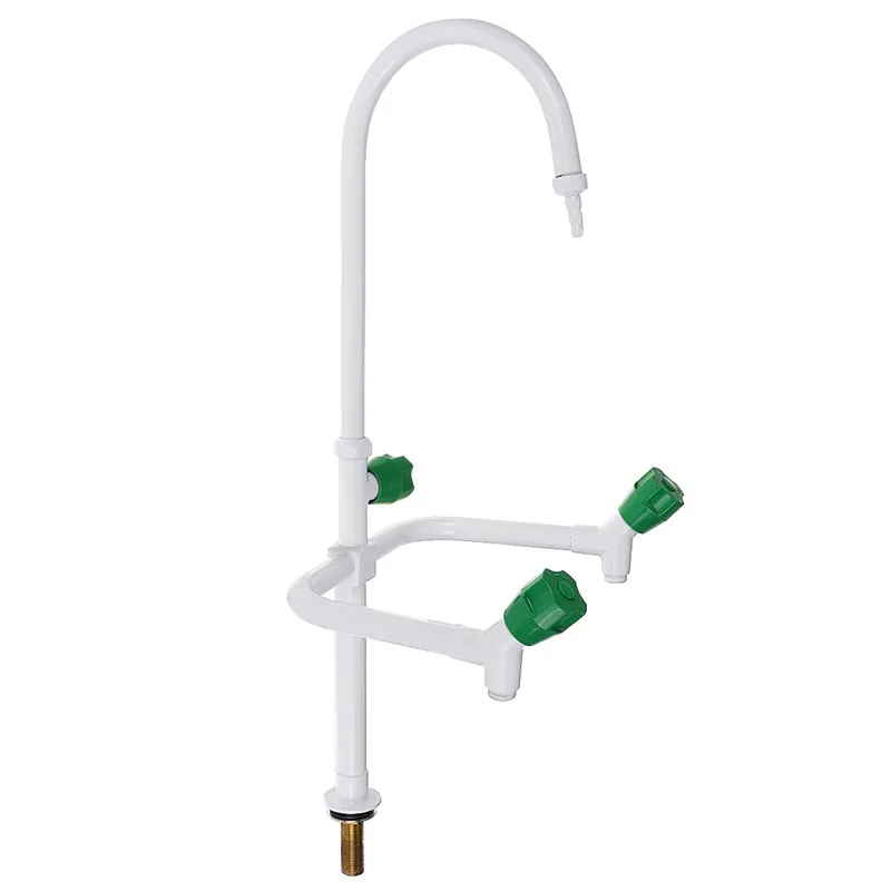  ABS Laboratory Water Tap Three Ports 360 Rotation Mixer Tap Lab Faucet Elbow Medical Three-Head Fau