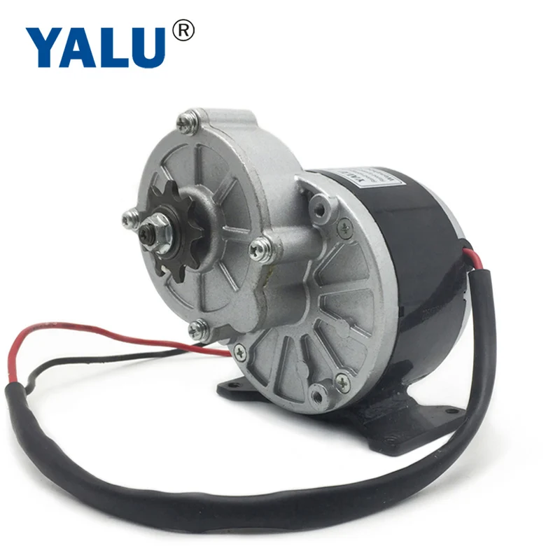 

YALU MY1016Z 250W 12V Toy Car DIY Permanent Magnet DC motor Brush Geared Electric Bicycle Conversion Kit Parts Ebike DC motor