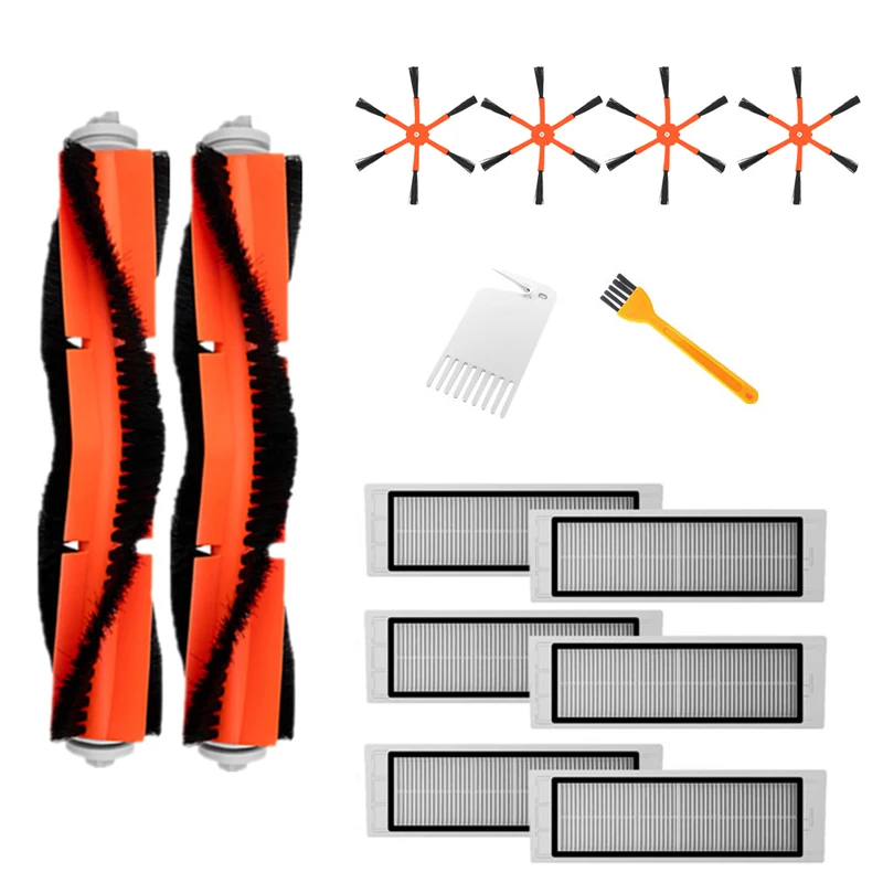

2 Main Brush + 4 Side Brush + 6 HEPA Filter Suitable for Xiaomi Vacuum 2 Roborock S50 for Xiaomi Roborock Mi Robot Parts Filters