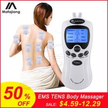 6/8/12/15 режимов десятки массажер для тела цифровой акупунктурный EMS устройство электростатического терапия электрический пульс, мышца массаж Стимулятор для облегчения боли