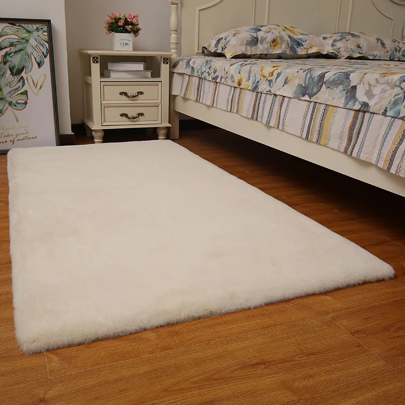 Bubble Kiss Imitation Rabbit Hair Carpet for Living Room Home Thickened Fluffy Plush Bedside Decor Area Rug Super Soft Pet Mat 4