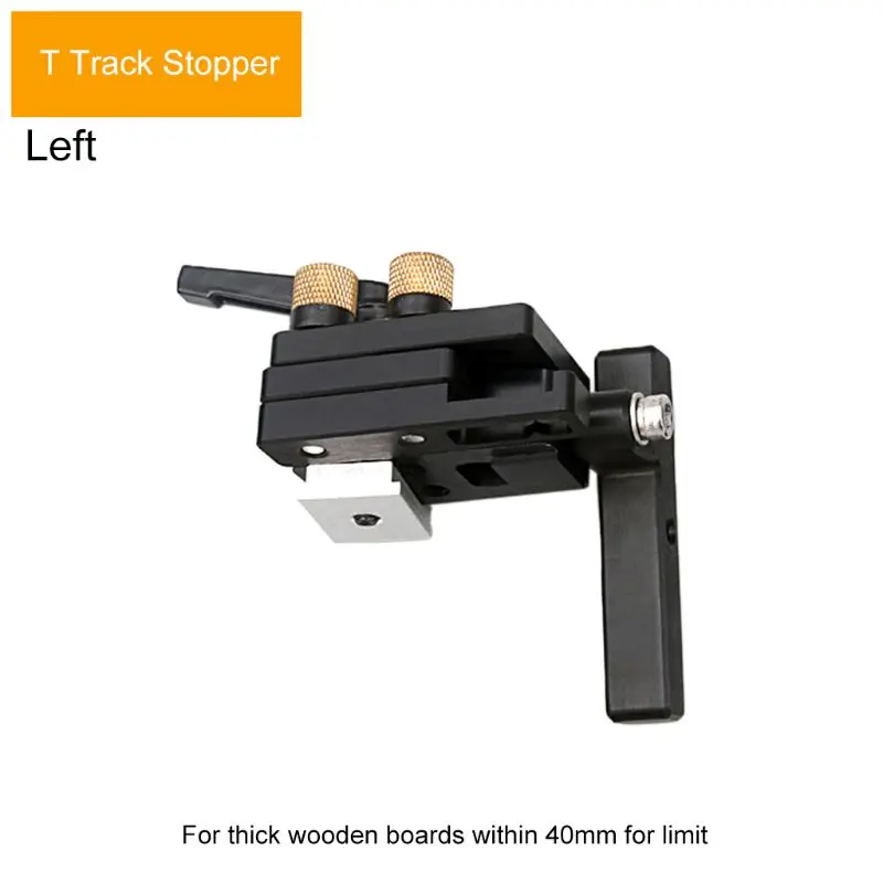 L-0 Miter Track Stop for T-Slot T-Track Chute Limit Locator Durable Woodworking Tool - Цвет: L-0