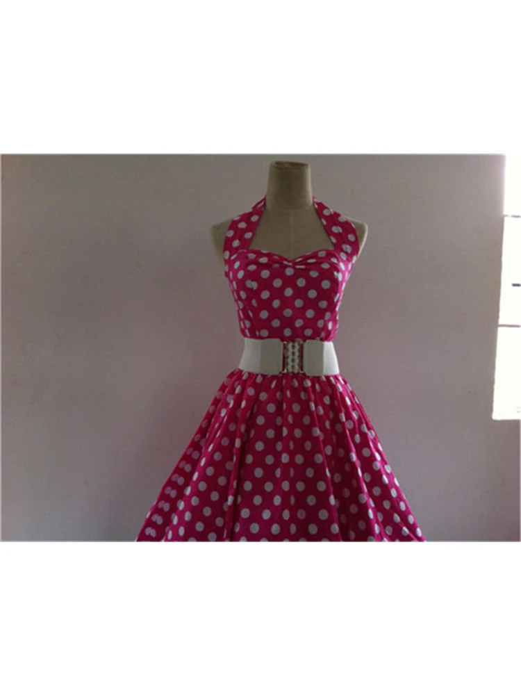 Классическое ретро платье в горошек стиле Одри Хепберн Размеры S M L 6XL|dress vestidos|audrey