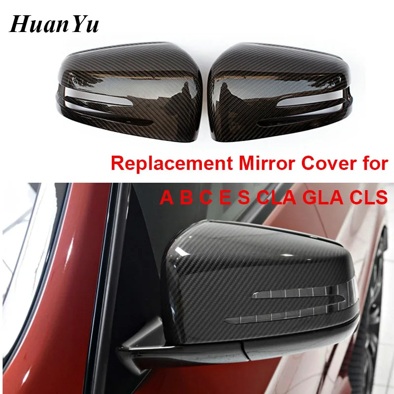 

Mirror Cover for Mercedes-Benz A B C E S CLA CLS GLA class Carbon Fiber Rearview Caps W176 W204 W117 W218 W212 W207 Replacement