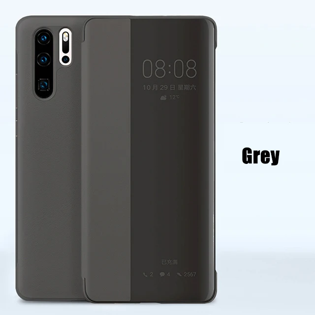 Original Smart View Window Flip Case Cover for Huawei P40 P30 P20 P10 Plus Mate 9 10 20 30 Pro Lite Honor 8X 10 10i Leather Case pu case for huawei Cases For Huawei