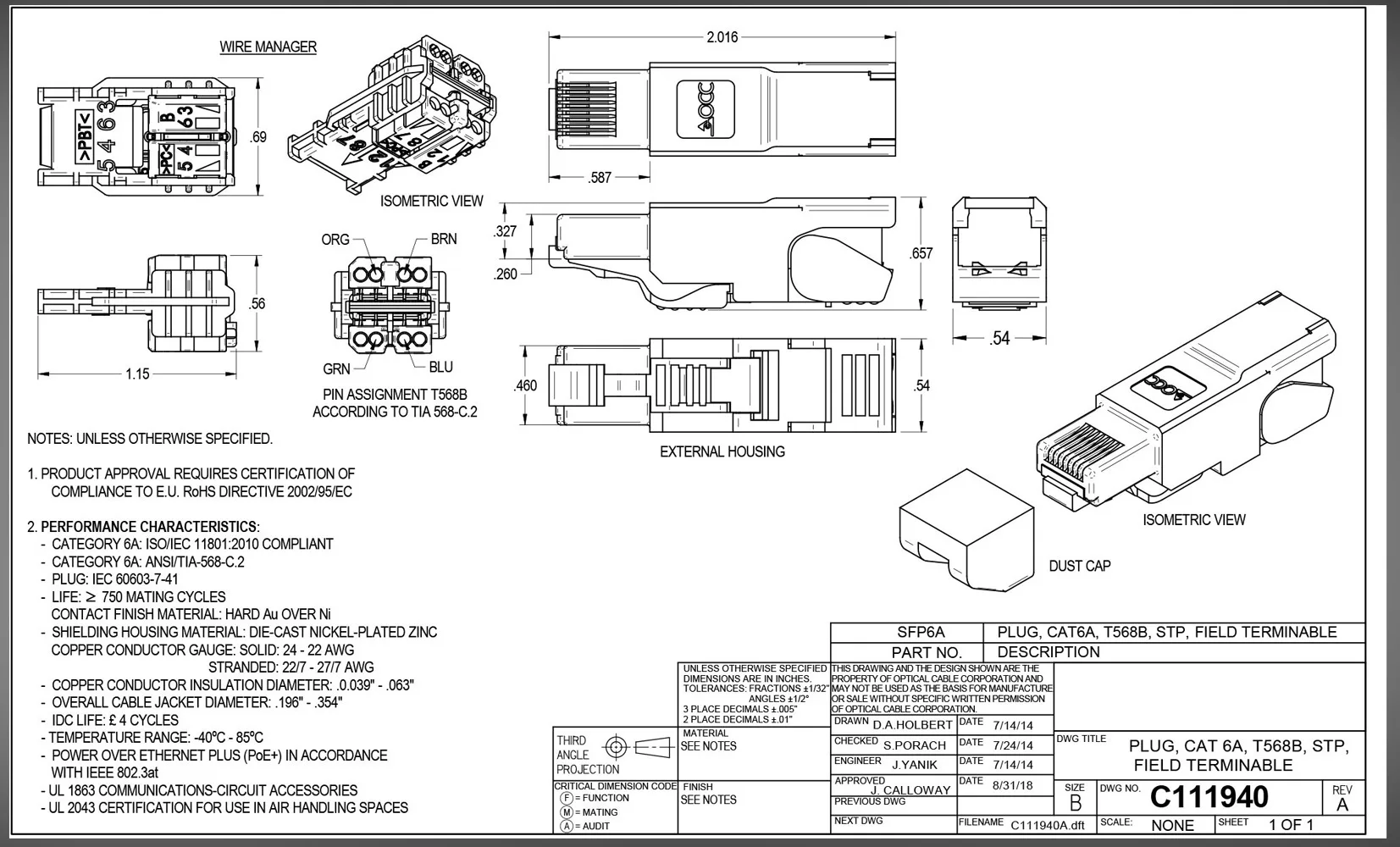 Zoerax-conector Plug Ferramenta Livre Blindado Rj45 Termina Cat8 Cat7 Cat6a Cat8 Terminação de Campo 40gbps - Imagem 6
