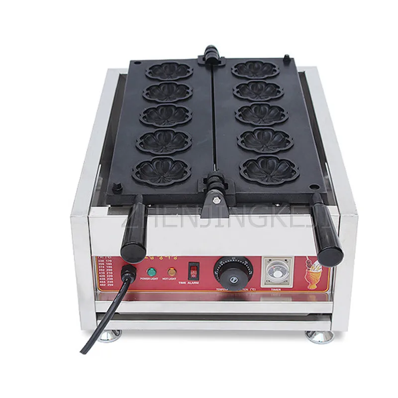 Electric Cake File Cherry Blossom Egg Scones Machine Bakery Mould Sakura Yaki Stuffing Waffle Equipment Commercial Intelligent | Бытовая
