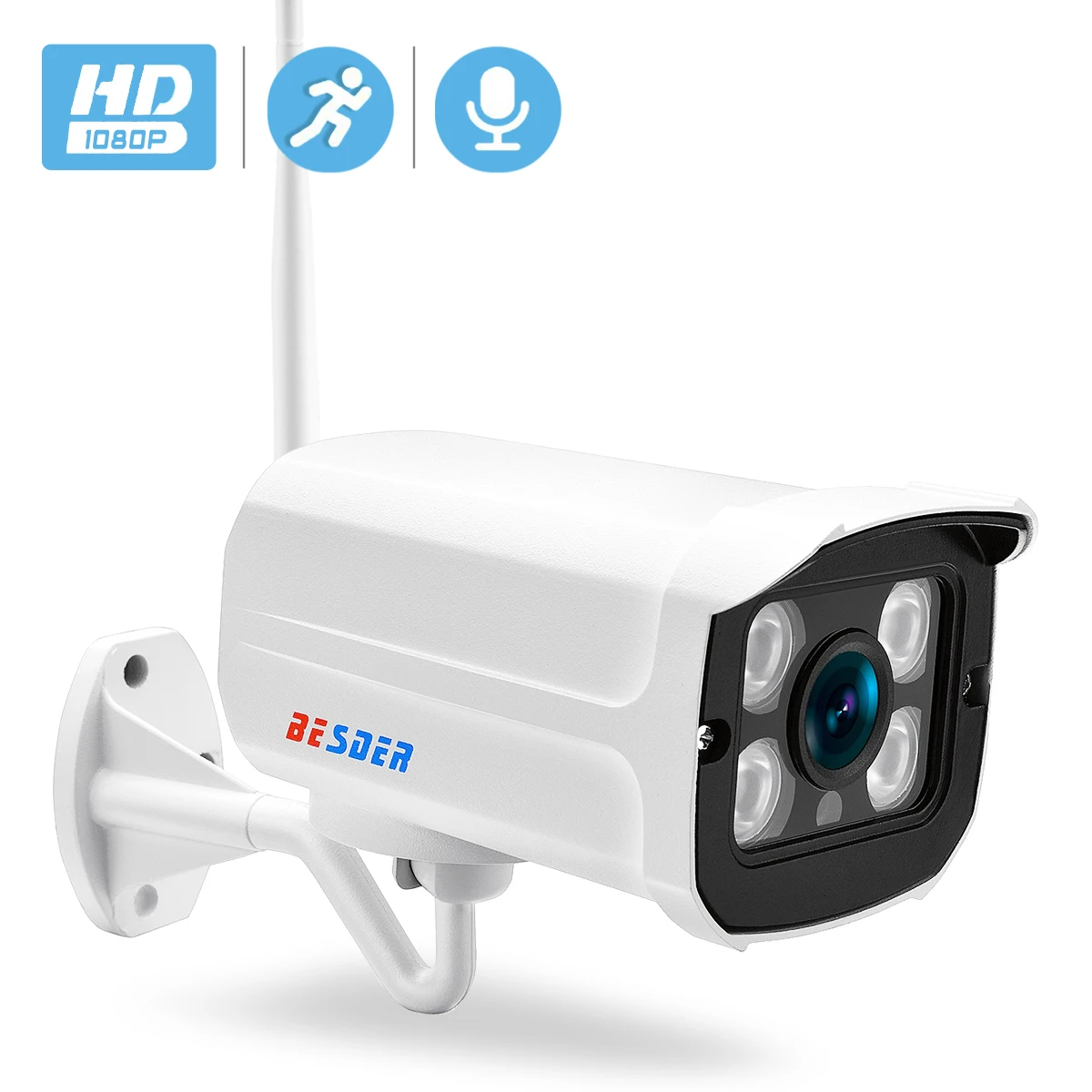 BESDER аудио Wifi Ip камера CCTV Onvif безопасности 720P 1080P провода беспроводная наблюдения с