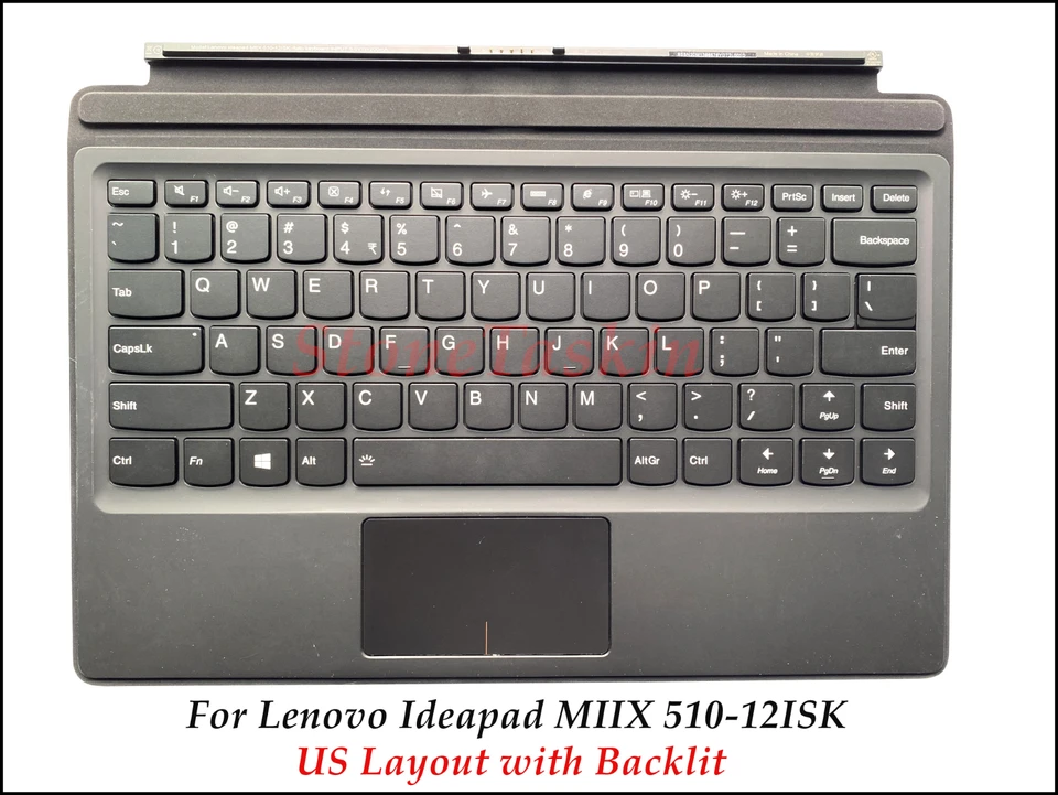 Tasto Singolo Per Tastiera Lenovo MIIX 510-14ISK – Nero, Non Retroilluminato (rif. W005)