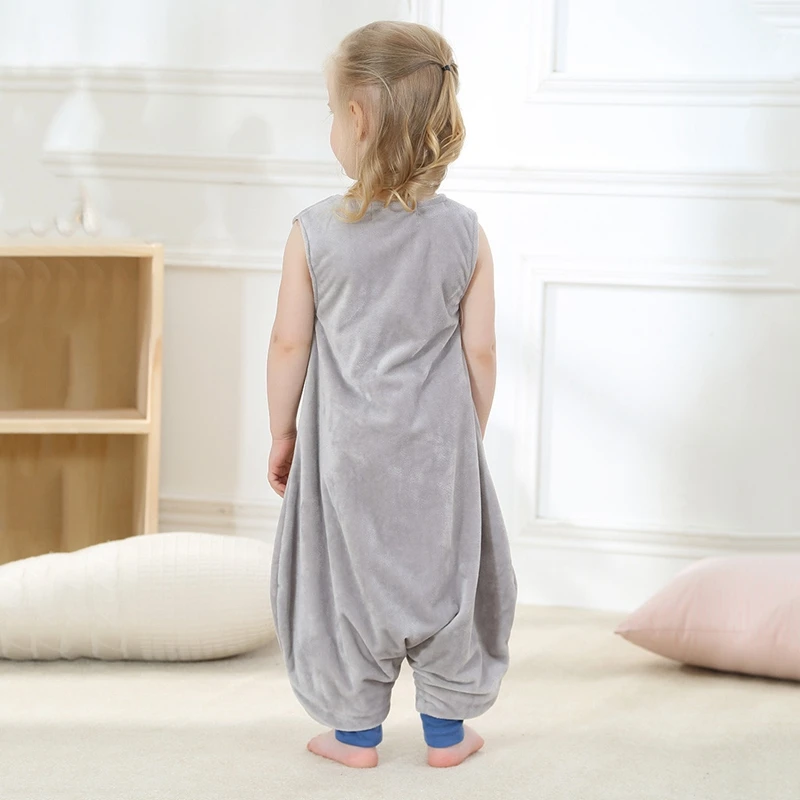 От 1 до 6 лет спальный мешок для малышей; пижамы для мальчиков и девочек; комбинезон с героями мультфильмов; мягкая теплая ночная рубашка; Флисовое одеяло; повседневная одежда