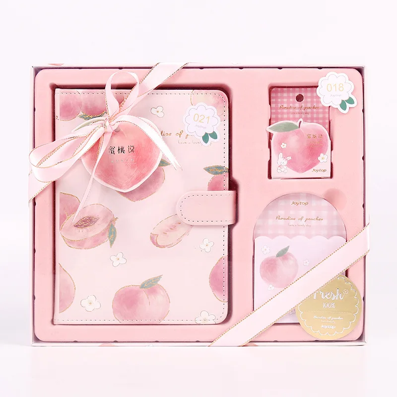 A5 Magnetic Buckle This Hand Ledger Set Cute Girl Valentine's Day birthday Gift With Convenient Adhesive Tape Exquisite Gift Box