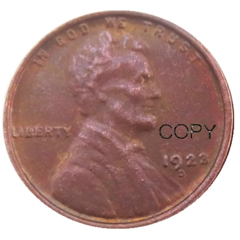 США один цент 1923 P/D/S копия монет