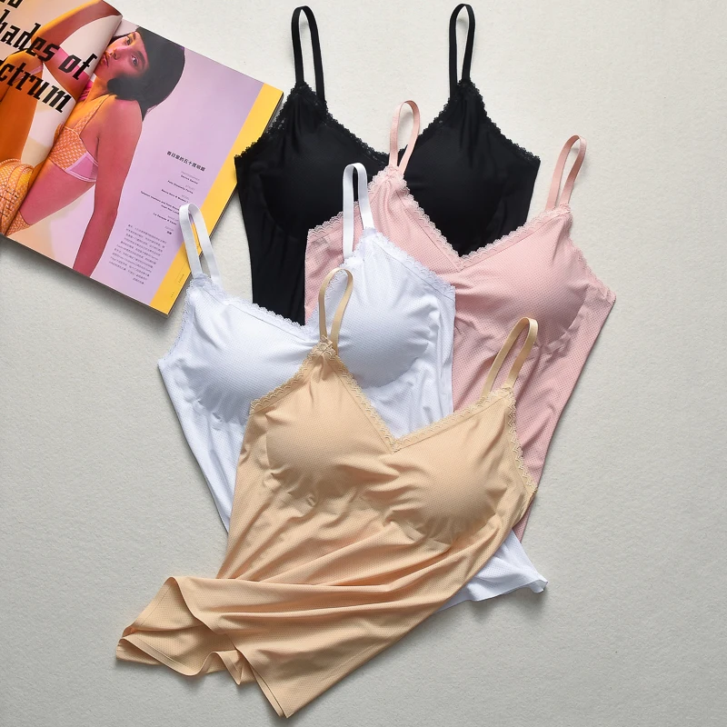 Стиль личности длинный слинг Ice silk beauty назад маленький жилет сексуальное нижнее белье бюстгальтер Студенческая поддержка шлейка-жилетка