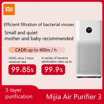 

Xiaomi Air Purifier 3 Filter Mi Air Cleaner Fresh Ozone for home auto Smoke formaldehyde sterilizer Cube Smart MIJIA APP Control