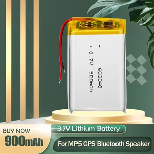 603048 3.7V 900mAh Lithium Polymer Rechargeable Battery For DVD GPS MP5 PSP LED Lamp Camera Smart Watch Fan Bluetooth Headset