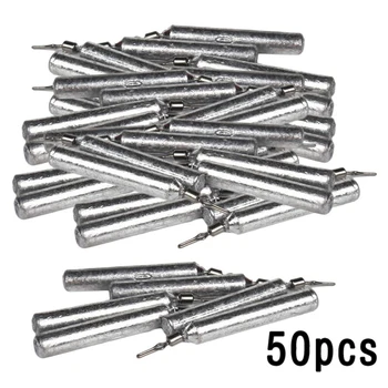 

Replacement Sinkers Supplies Kit Set 50pcs Cylinder Shape Fisher Rotating