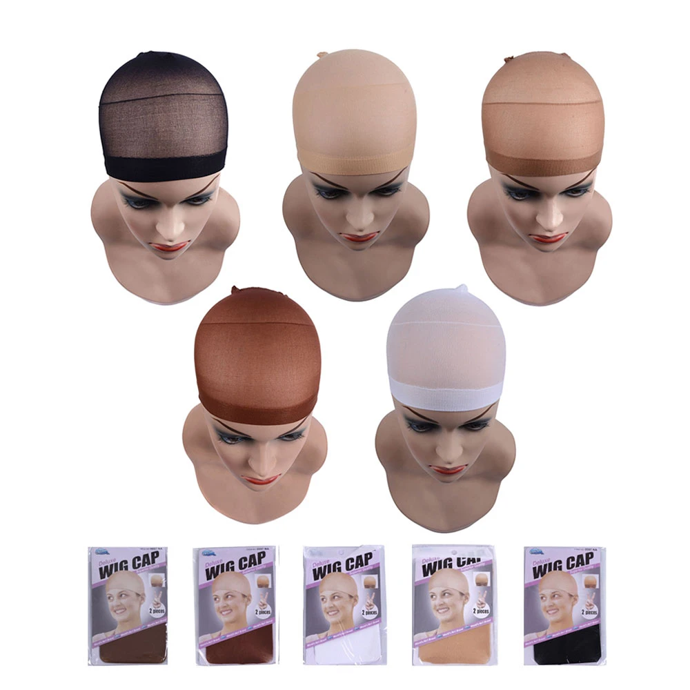 2 Pieces/pack Wig Cap Hair Net For Weave Wig Nets Stretch Mesh
