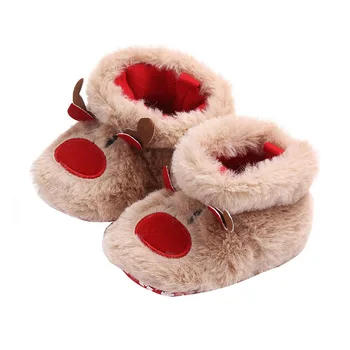 

Fashion Kids Baby First Walkers Baby Shoes Boy Girl Christmas Soft Sole Anti-slip Sneakers drop shipped 1
