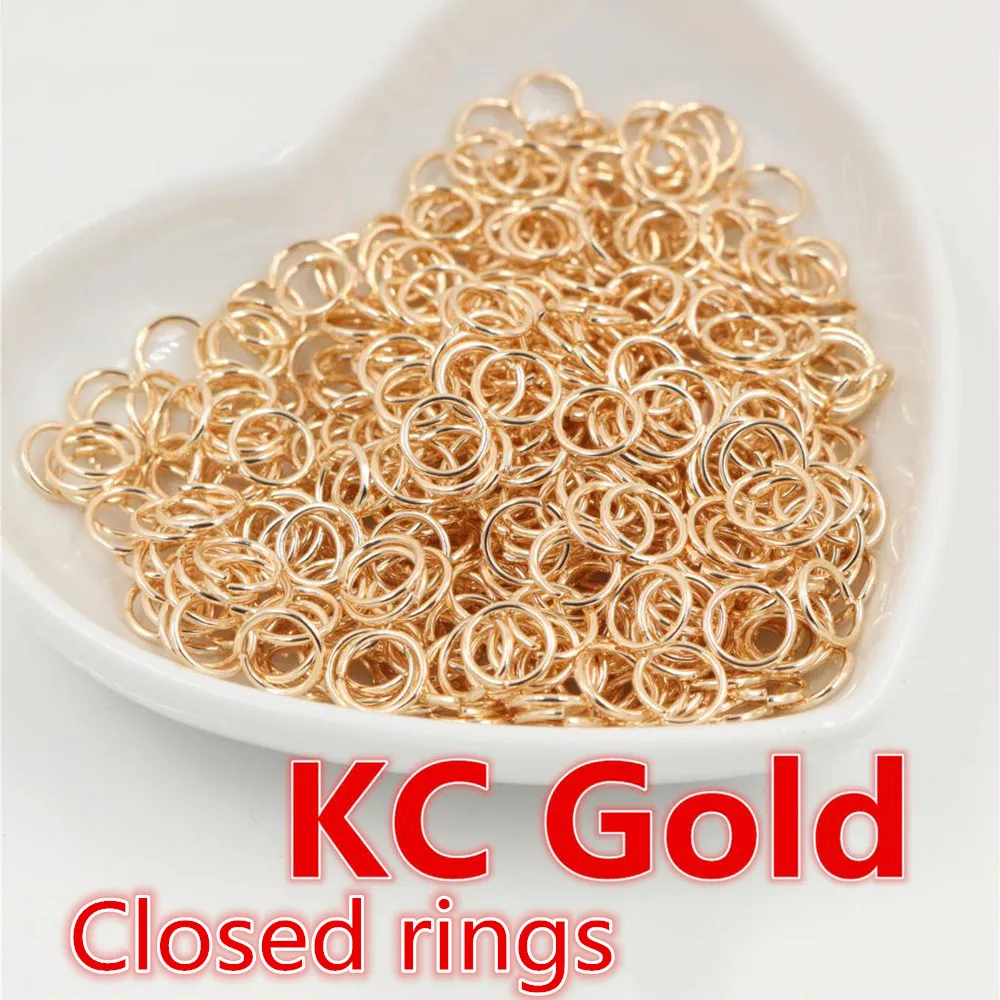 200pcs 3/4/5/6/7/8/10mm Metal DIY Jewelry Findings Closed/Open Single Loops Jump Rings & Split Ring for jewelry making 