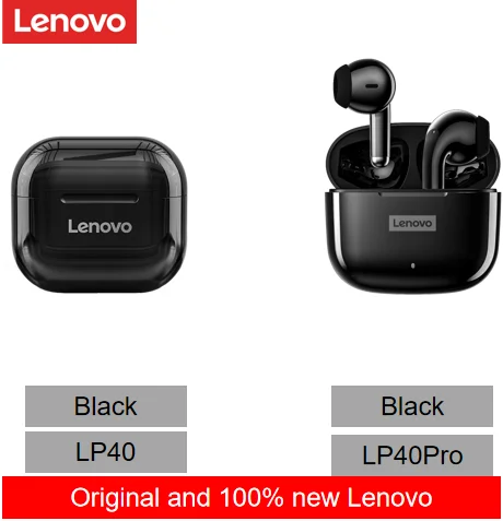 Lenovo LP40 LP40 Pro Bluetooth Earphones Wireless Earbuds Control Touch Headphones  Long Standby Microphone Headset For Phone best running headphones Earphones & Headphones