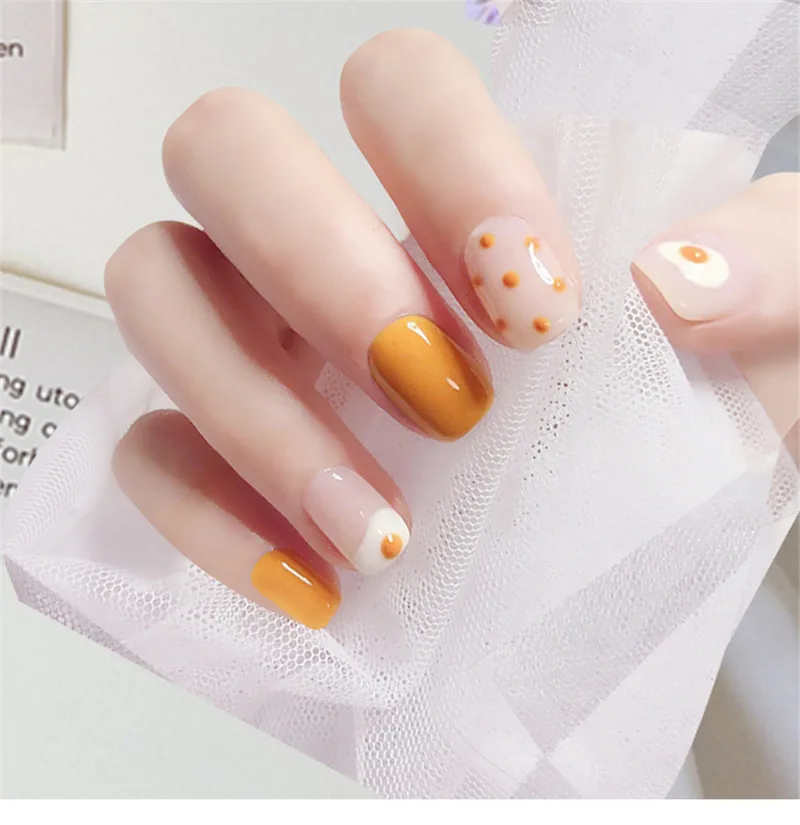 28 DIY Модные накладные ногти 24 шт/партия готовые предварительно дизайнерские полные акриловые накладные ногти 3D Советы Искусственные накладные ногти 28 цветов на выбор - Цвет: 28