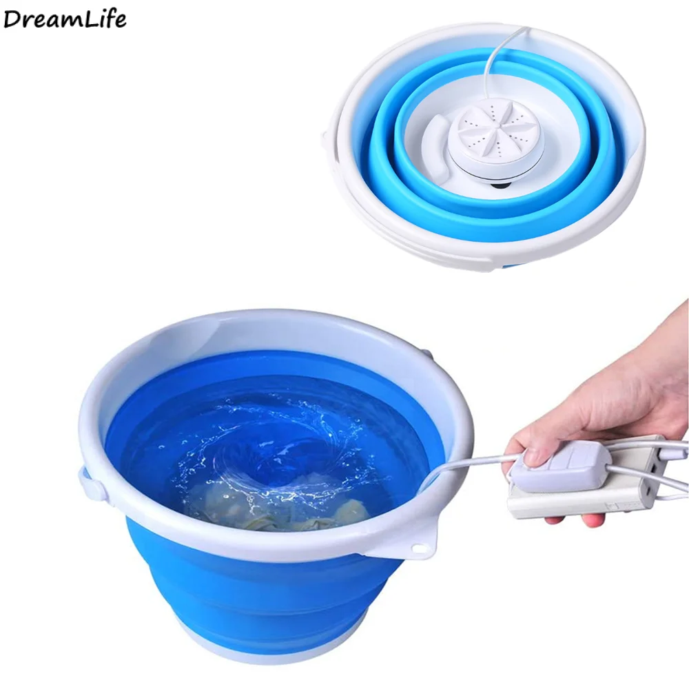 Home & Garden USB Ultrasonic Turbine Washing Machine Portable Spin