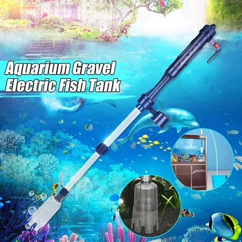 

Fish Tank Water Change Aquarium Electric Filter Gravel Vacuum Cleaner Easy Operate Siphon Pump Strong Suction Pool Practical