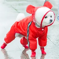Stylish Dog Raincoat with Hat – Waterproof and Reflective