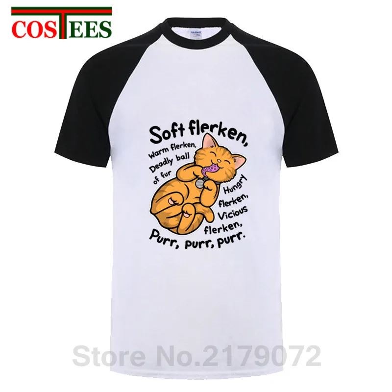 Lucu Lembut Flerken T Shirt Pria Kawaii 