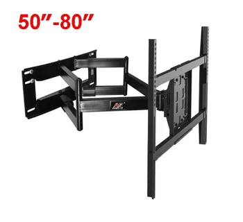 

NB SP5 50"-80" Flat Panel LED LCD TV Wall Mount Full Motion Heavy Duty Monitor Holder 6 Swing Arms