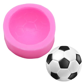

Football Ball Silicone Mold For Cake Pastry Baking Chocolate Candy Fondant Bakeware Round Shape Dessert Mould DIY Decorating