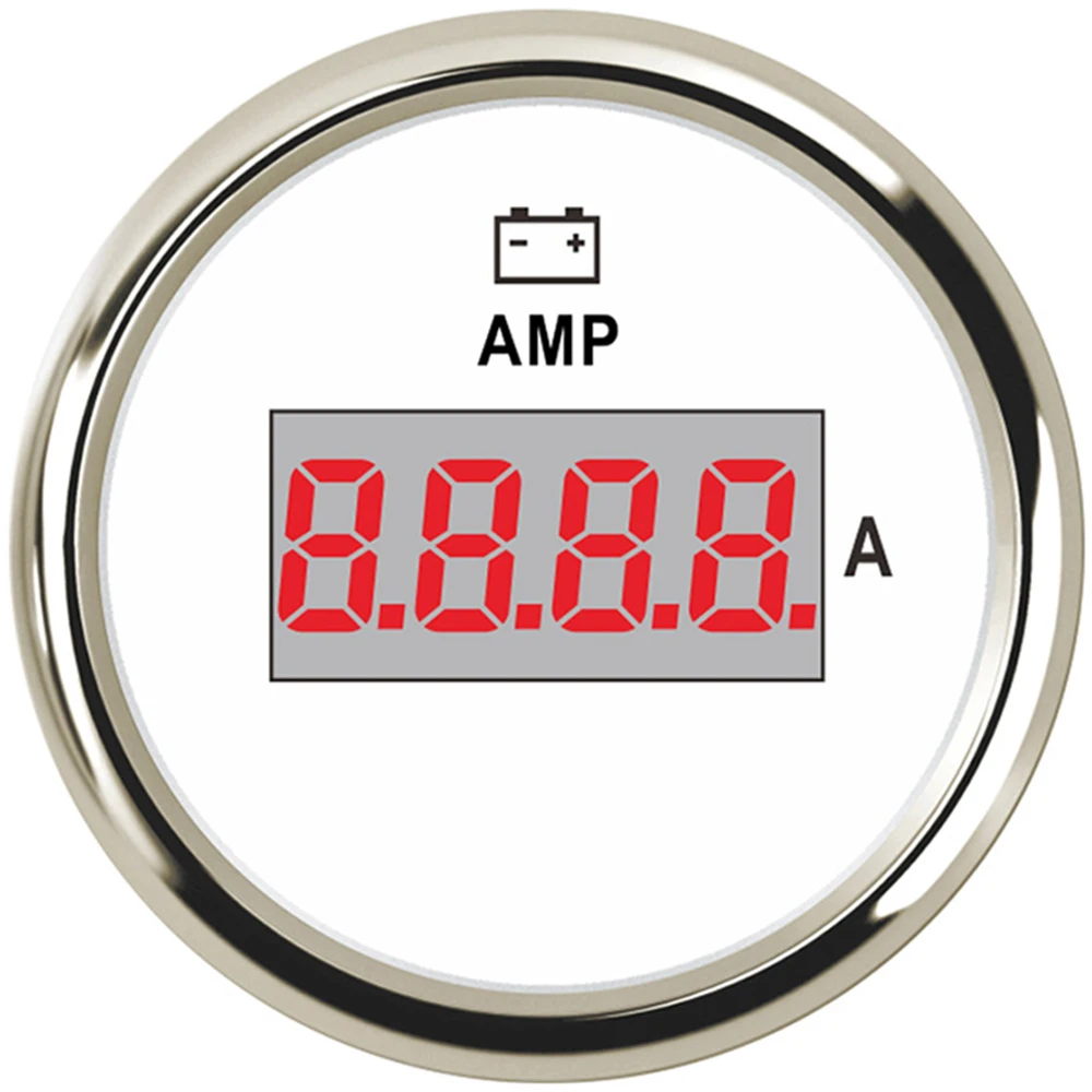 52 мм Морской цифровой амперметр 12 В 24 В для автомобиля Мотоцикл Грузовик катер яхты с датчиком тока+/-150A