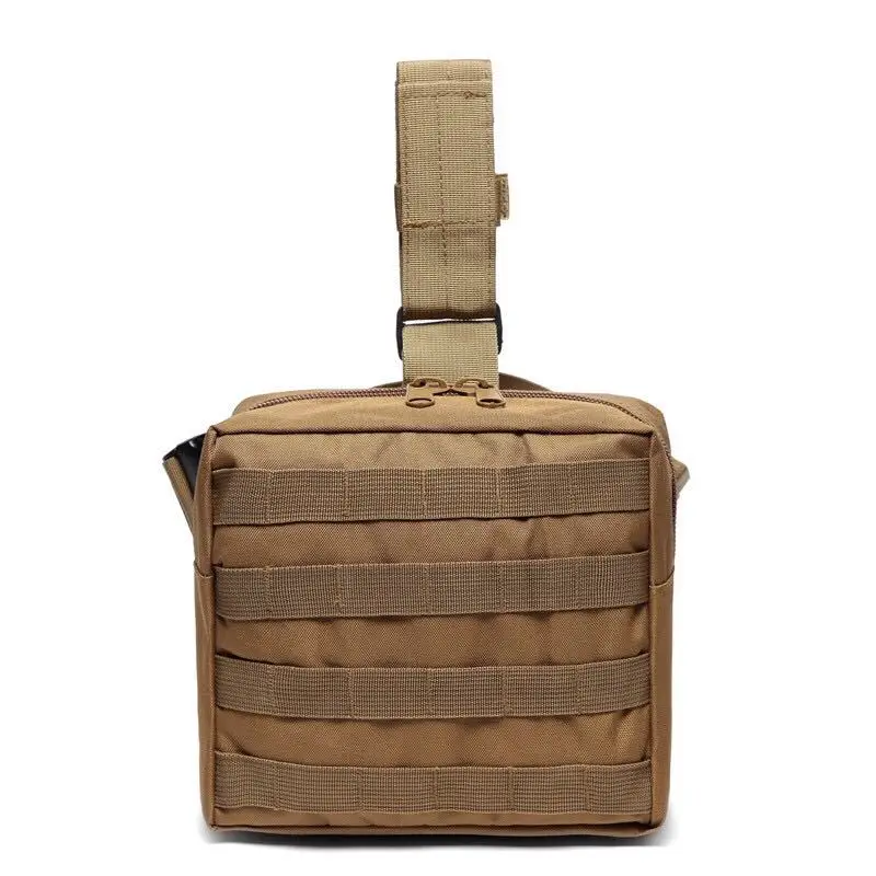 Molle сумка для ног Военная 1000D нейлоновая Водонепроницаемая Мужская тактическая поясная сумка для ног сумка для путешествий походная охотничья походная велосипедная Сумка-8 - Цвет: 7