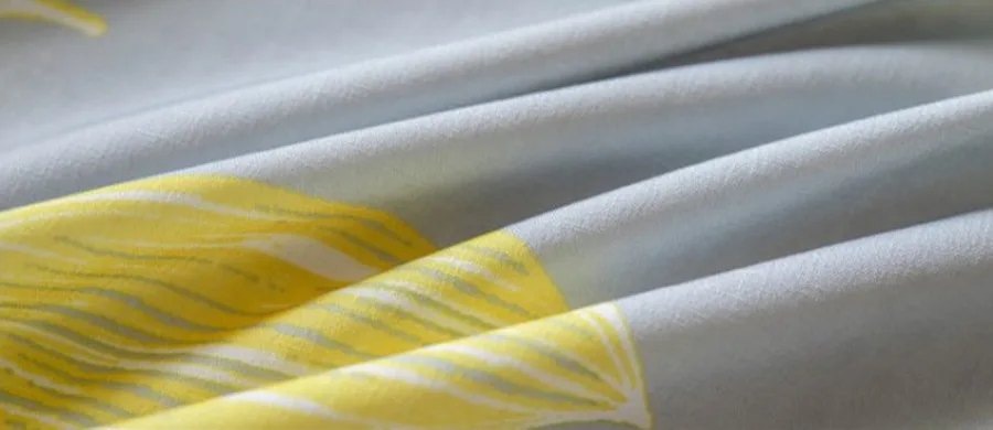 Nordic Fresh Home Garden Print Yellow Lemon pattern Curtains for living room window treatments kitchen curtains drapes M221#5