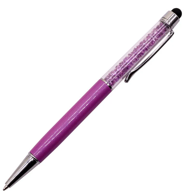 Шариковая ручка 0,7 мм, 10 цветов, металл, синий,, офисные канцелярские принадлежности, 1 шт., стразы, черные чернила, на выбор