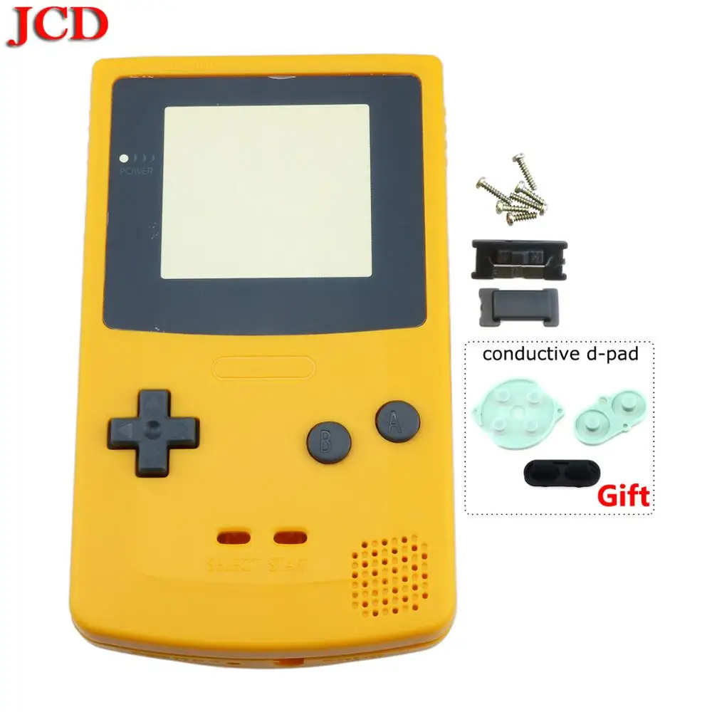 JCD для GBC полный корпус оболочка Крышка для nintendo Ремонт Запчасти для Gameboy часть корпус оболочка подарок проводящая d Упаковка блока промокательной почтовой бумаги