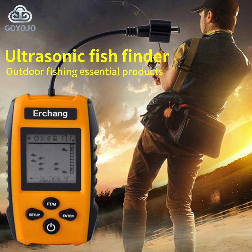 Sonar Ultrasonic Fish Detector Wired Fish Finder Fishing Equipment Fish